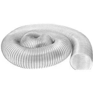 2 1/2" x 10 ft CLEAR DUST HOSE