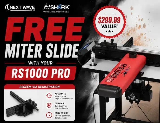 SHARK RS1000 PRO® Router Lift and Fence | Next Wave CNC